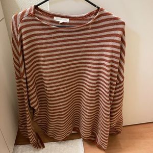 Orange Striped Sweater